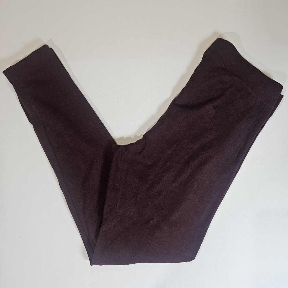 Old Navy Legging Womens Medium Maroon Red High Rise Athleisure Casual Activewear